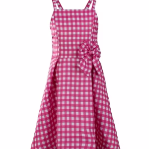 Party Dress with Front Bow & Smock Neckline